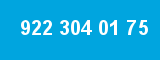922 304 01 75 922 304 01 75